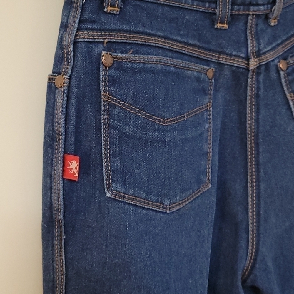 Vtg BRAXTON 1980s Junior High Rise Stretch Blue Denim Ankle Jeans Size 0 - 2 - Picture 5 of 11